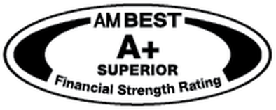 AM Best A+ Superior Financial Strength Rating Badge 