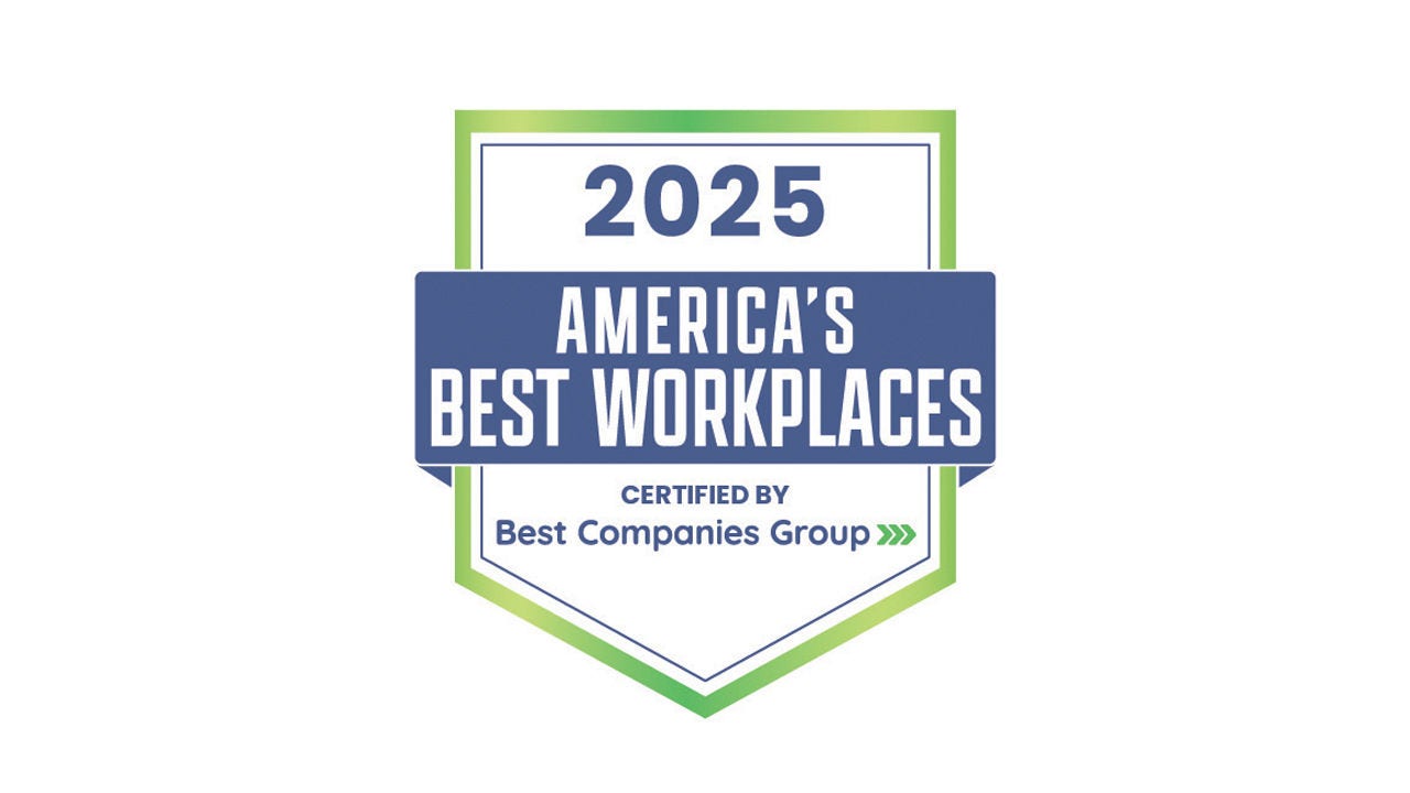 Amica has been recognized by Best Companies Group as one of America's Best Workplaces for 2025