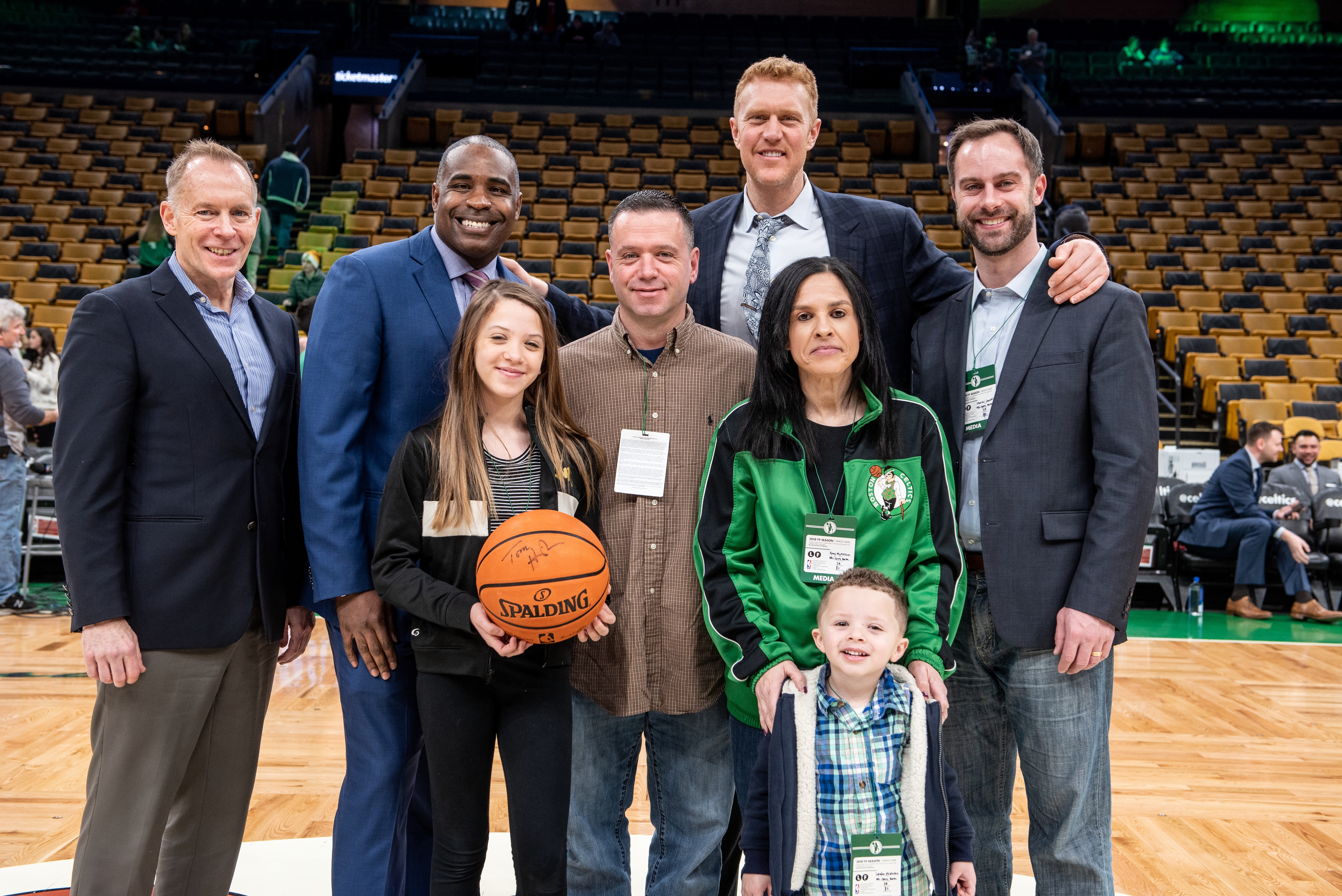 Children’s Hospital patient Allie McMullen honored at Boston Celtics' Amica Game Ball Program event