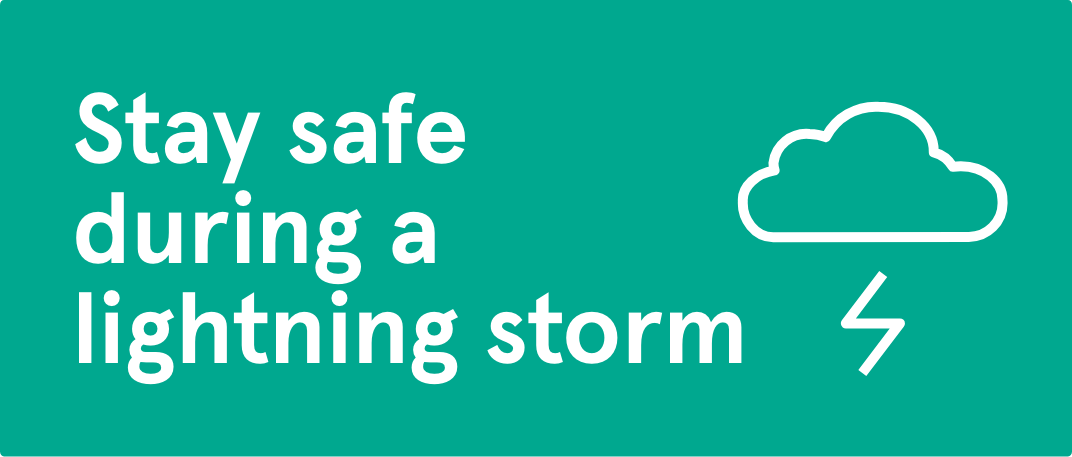 Thunderstorm icon: Stay safe during a lightning storm PDF
