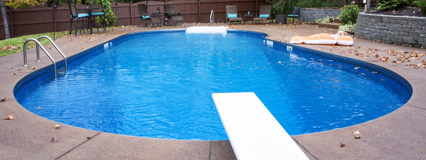 A swimming pool. 