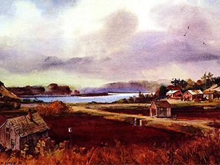 Marshall W. Joyce, "Cranberry Bog Scene"
