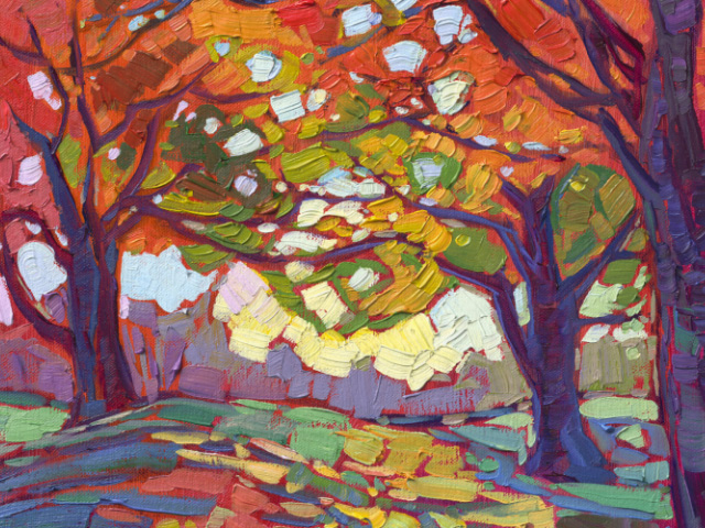 Erin Hanson, "Maple Lights"