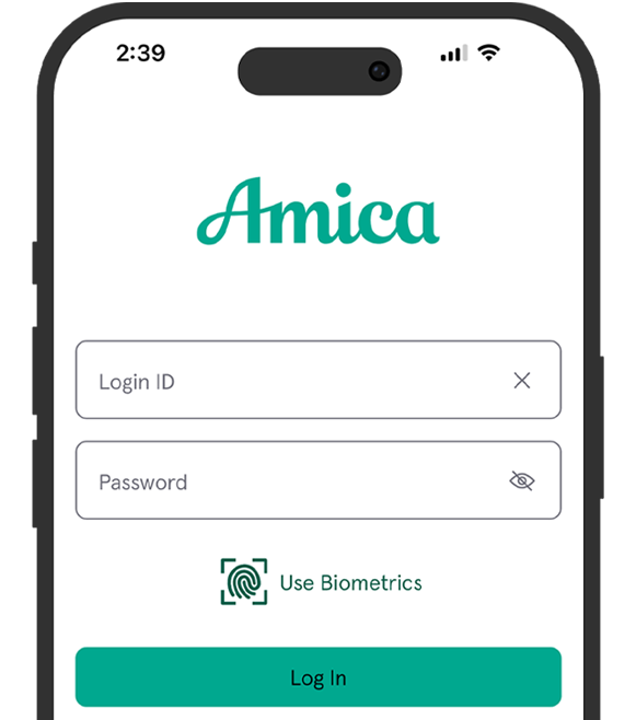 Mobile app screen